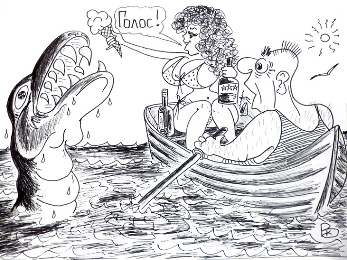 Веселые карикатуры Валерия Каненкова.