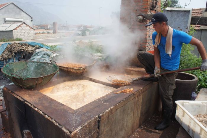 Как к нам поставляют "свежие" китайские креветки (8 фото)