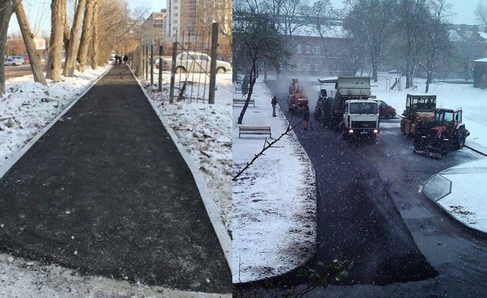 Дорожные службы появляются только с наступлением холодов (94 фото)