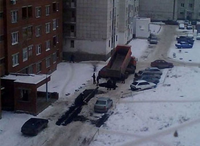 Дорожные службы появляются только с наступлением холодов (94 фото)