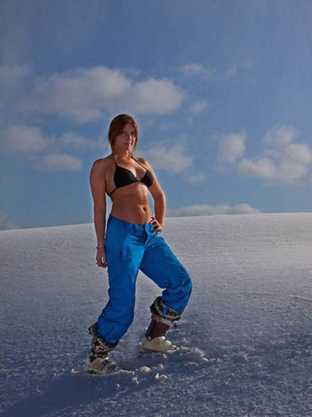 Стройные девушки, которые любят активный зимний отдых  (75 фото)